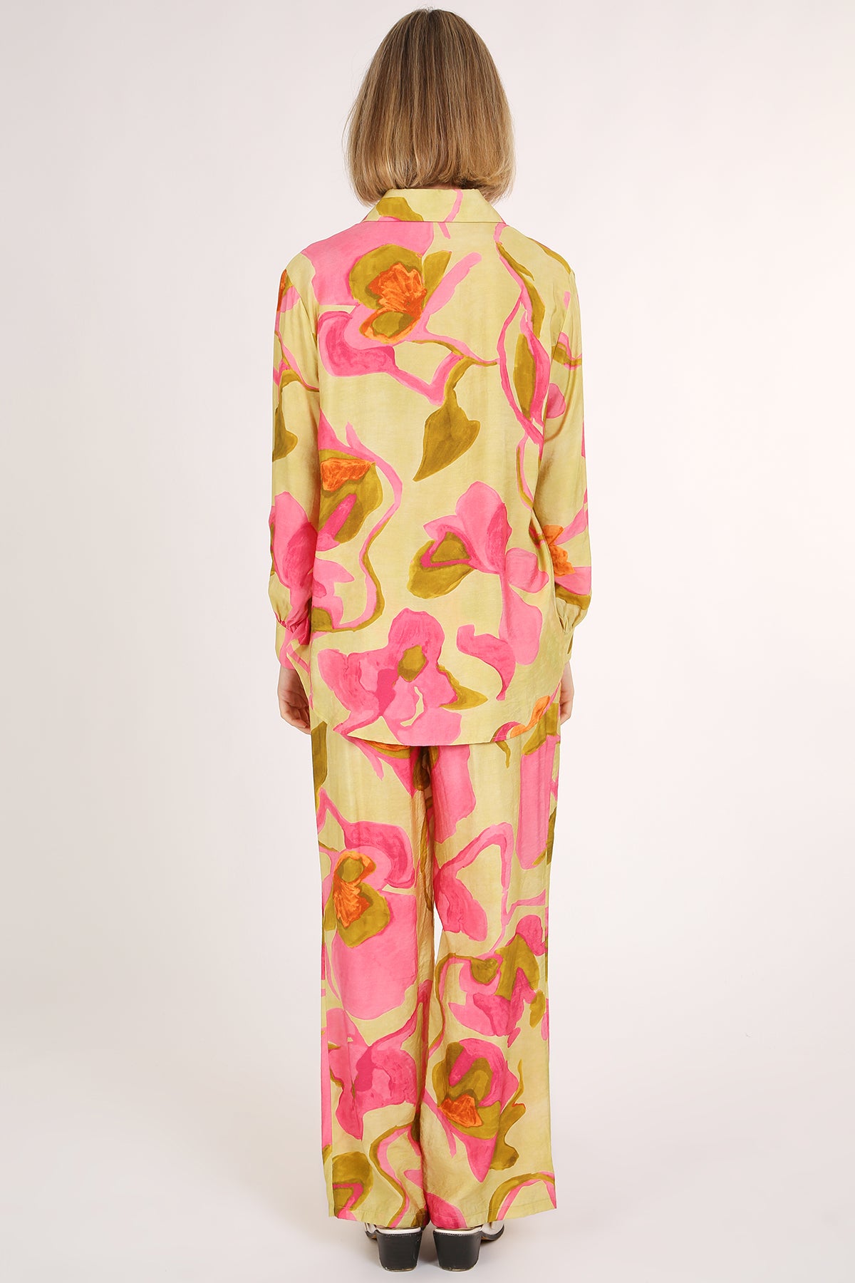 Parker Abstract Tropical Printed Top & Pants Set