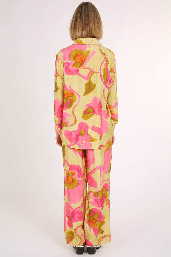 Parker Abstract Tropical Printed Top & Pants Set
