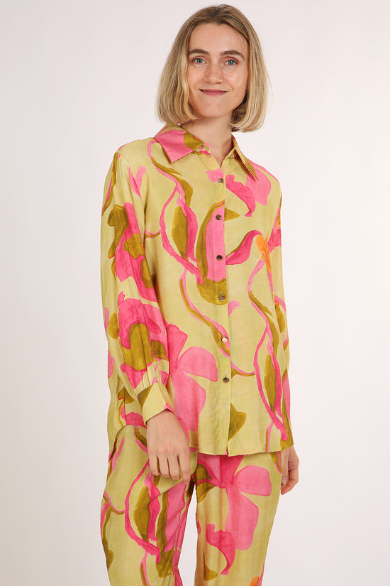 Parker Abstract Tropical Printed Top & Pants Set