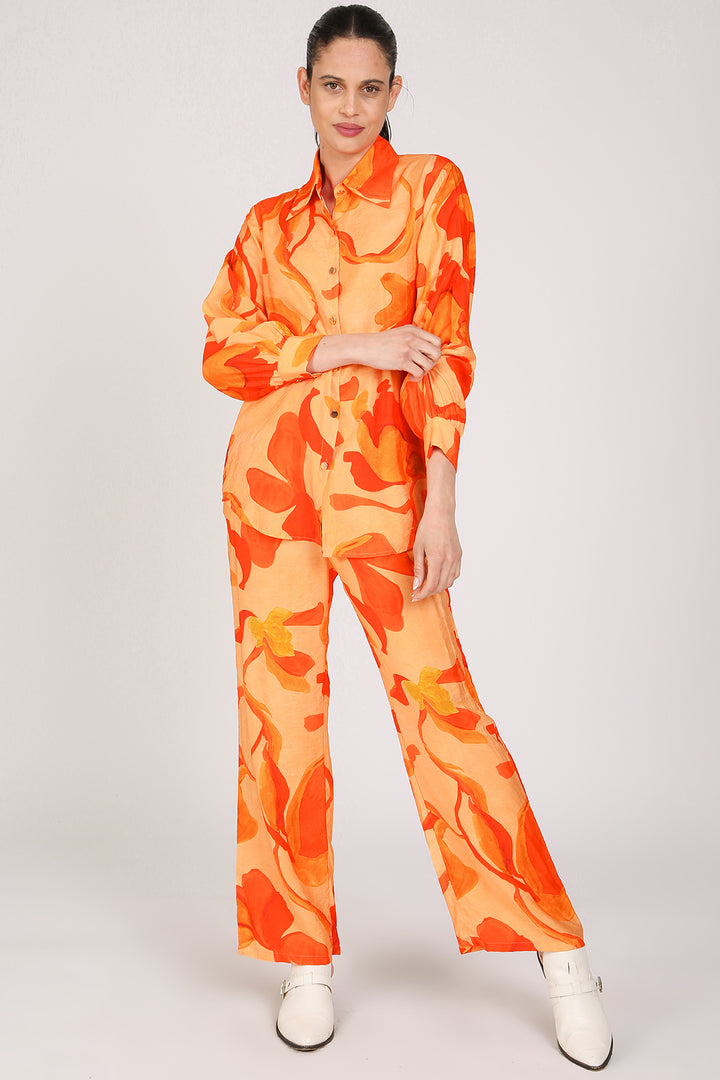 Parker Abstract Tropical Printed Top & Pants Set - Shop Beulah Style