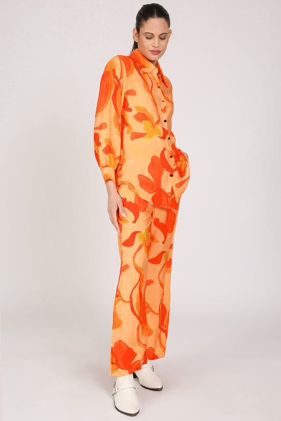 Parker Abstract Tropical Printed Top & Pants Set - Shop Beulah Style