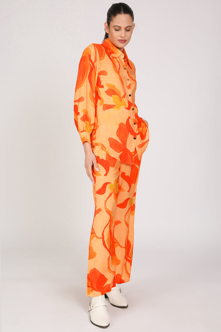 Parker Abstract Tropical Printed Top & Pants Set - Shop Beulah Style