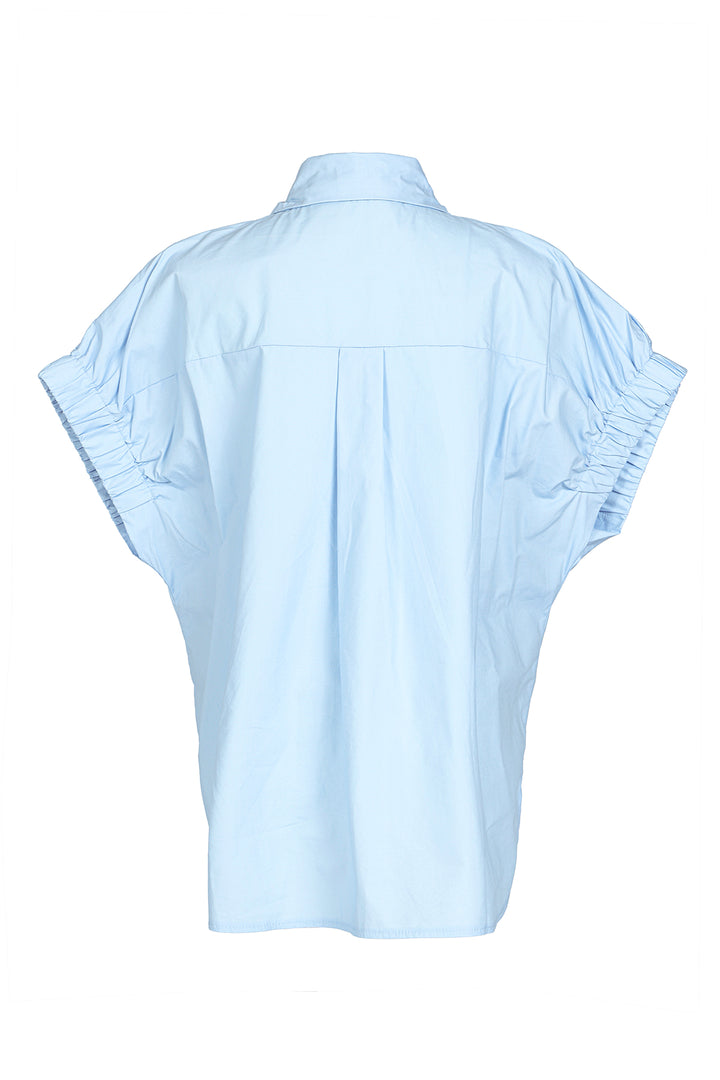 Solene Beaded & Floral Embroidered Cap Top