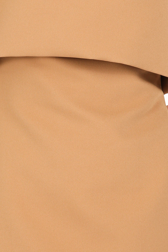 Tess Off Shoulder Folded Bodice Flared Hem Mini Dress - Shop Beulah Style