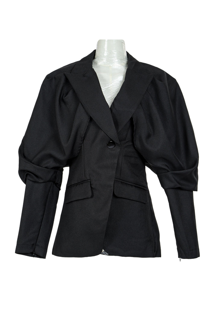 Dennis Loose Puff Single-Breasted Suit Jacket