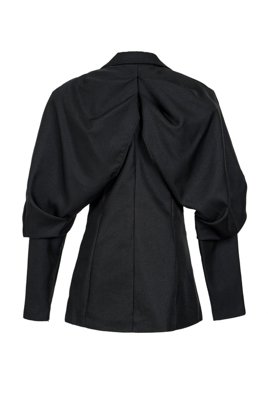 Dennis Loose Puff Single-Breasted Suit Jacket