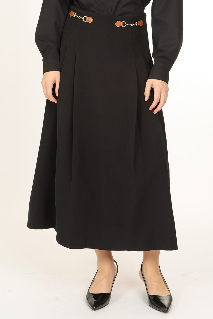 Natalia High Waist Pleated Maxi Dressy Skirt - Shop Beulah Style