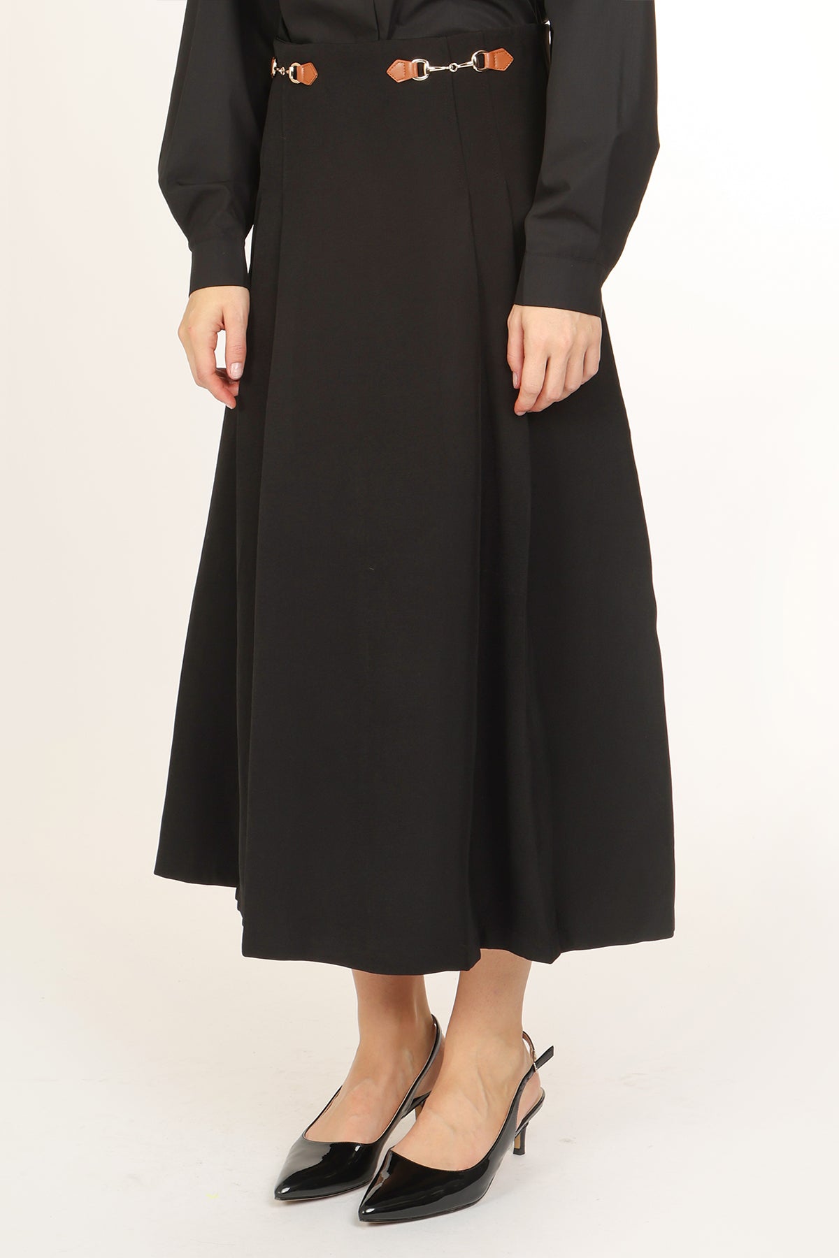 Natalia High Waist Pleated Maxi Dressy Skirt - Shop Beulah Style