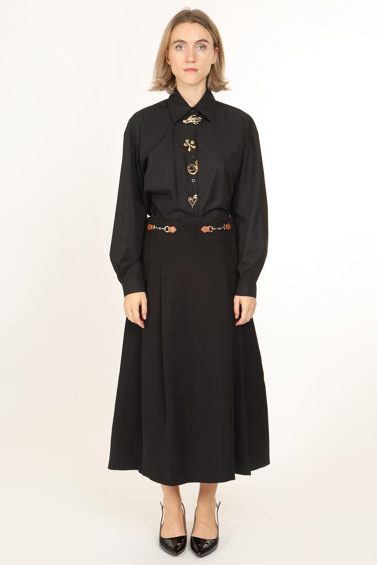 Natalia High Waist Pleated Maxi Dressy Skirt - Shop Beulah Style