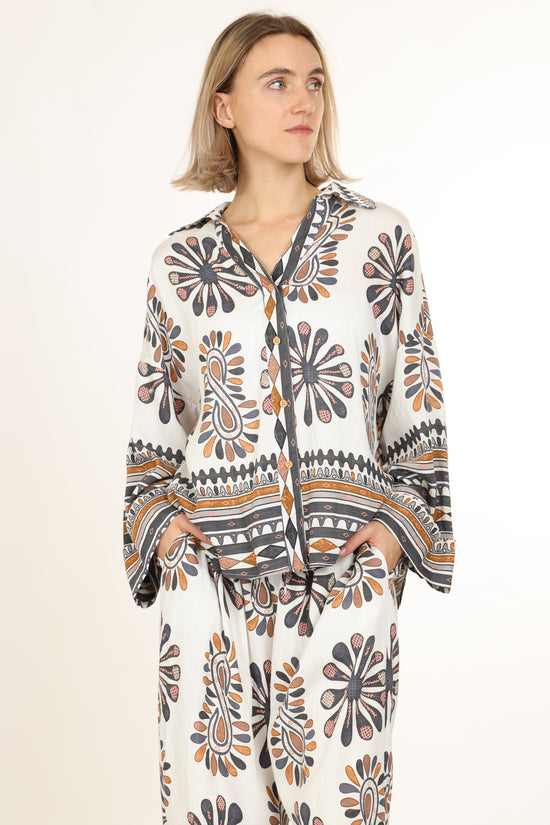 Connor Multi-Abstract Printed Shirt & Pant Set