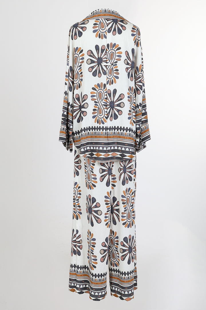 Connor Multi-Abstract Printed Shirt & Pant Set