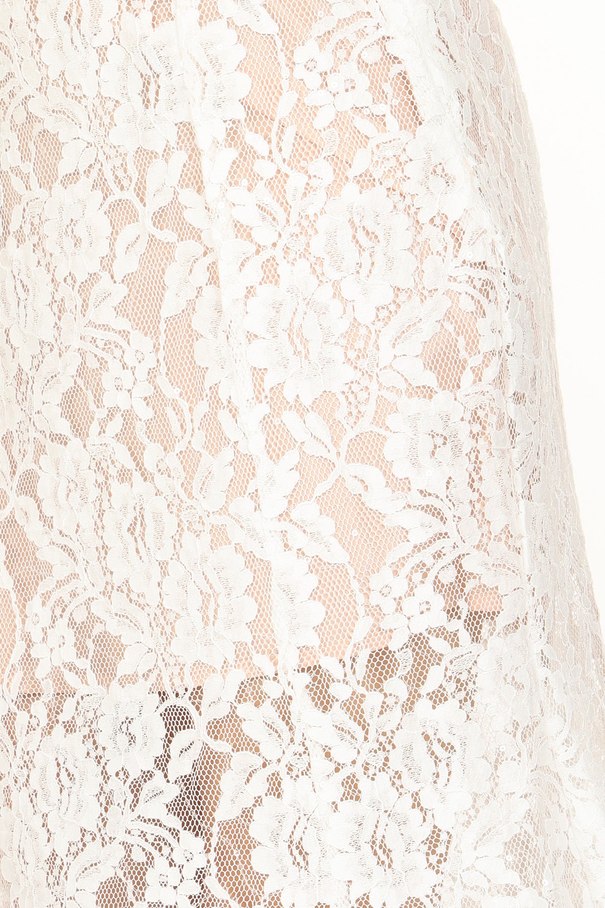 Quinton Embellished & Floral Embroidered Mesh Top & Skirt Set