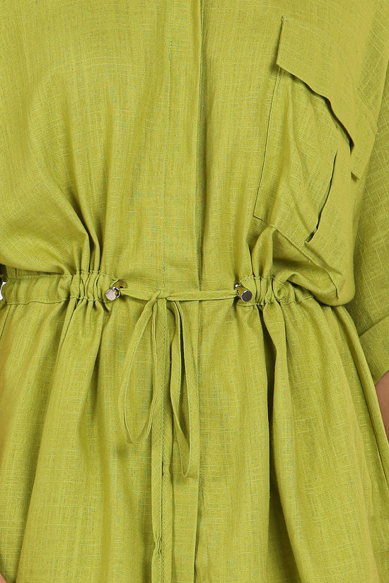 Ann Linen Style Drawstring Top & Pants Set - Shop Beulah Style