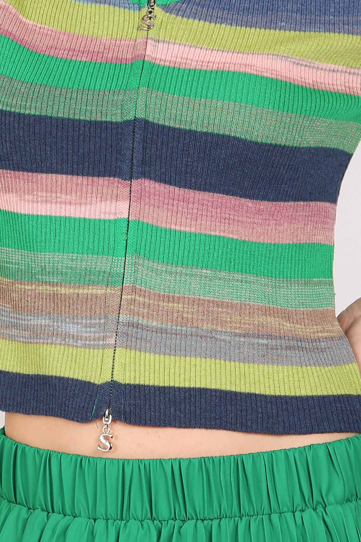 Shannon Multicolor Stripe Patterned Knit Top & Skirt Set - Shop Beulah Style