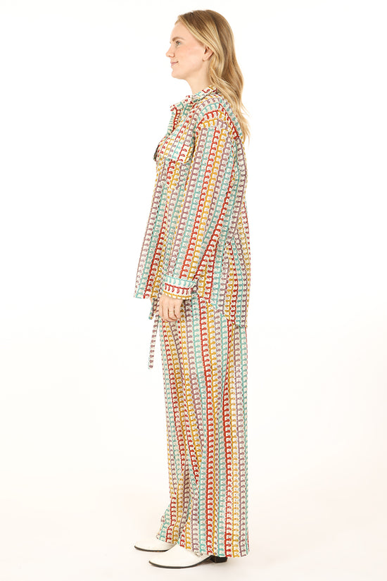 Lucas Hollow Out Embroidered Knit Top & Pants Set - Shop Beulah Style