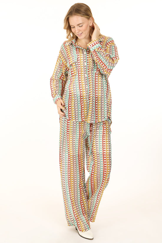 Lucas Hollow Out Embroidered Knit Top & Pants Set - Shop Beulah Style