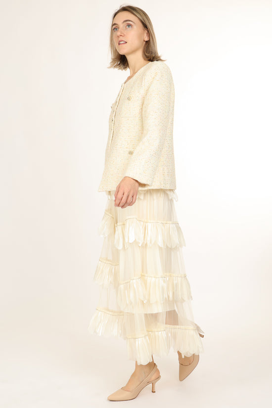 Cyrus Sequined Tweed Single-Breasted Jacket