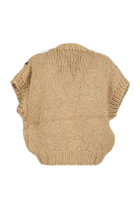 Brianna Cable Ribbed Knit V-Neck Crop Sweater - Shop Beulah Style