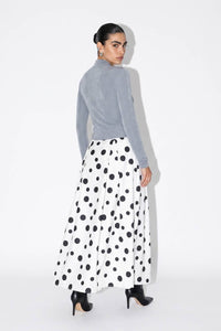 Crystal Buckle Ruched Keyhole Top