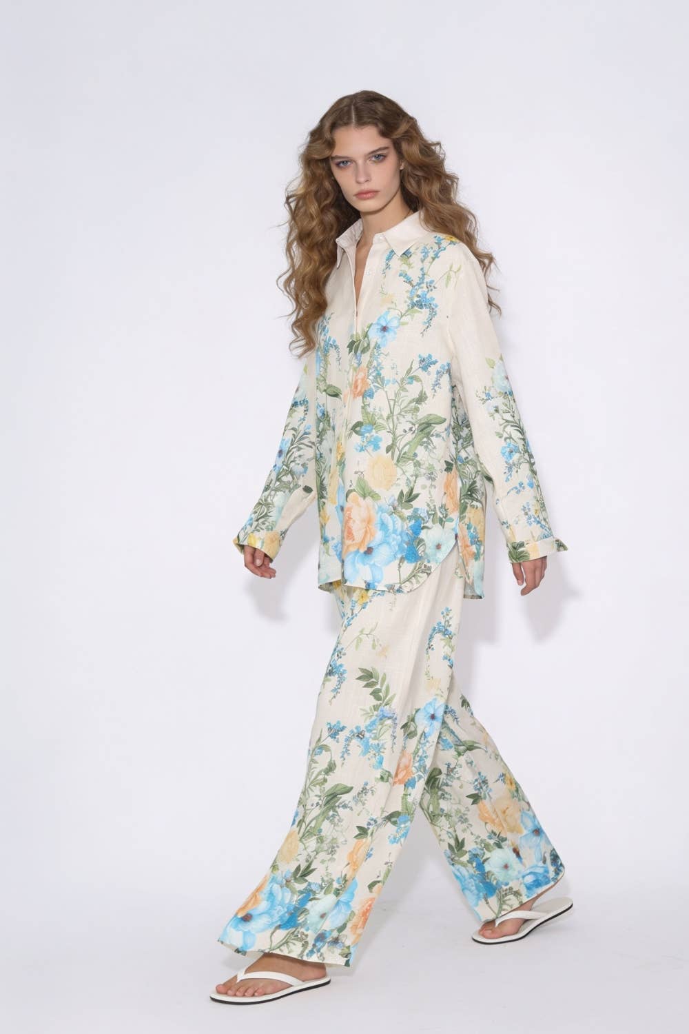 Floral Print Relaxed Resort Set