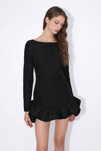 Bubble Hem Mini Dress