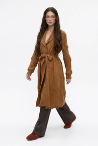 Architectural Geometric Pleated Wrap Coat