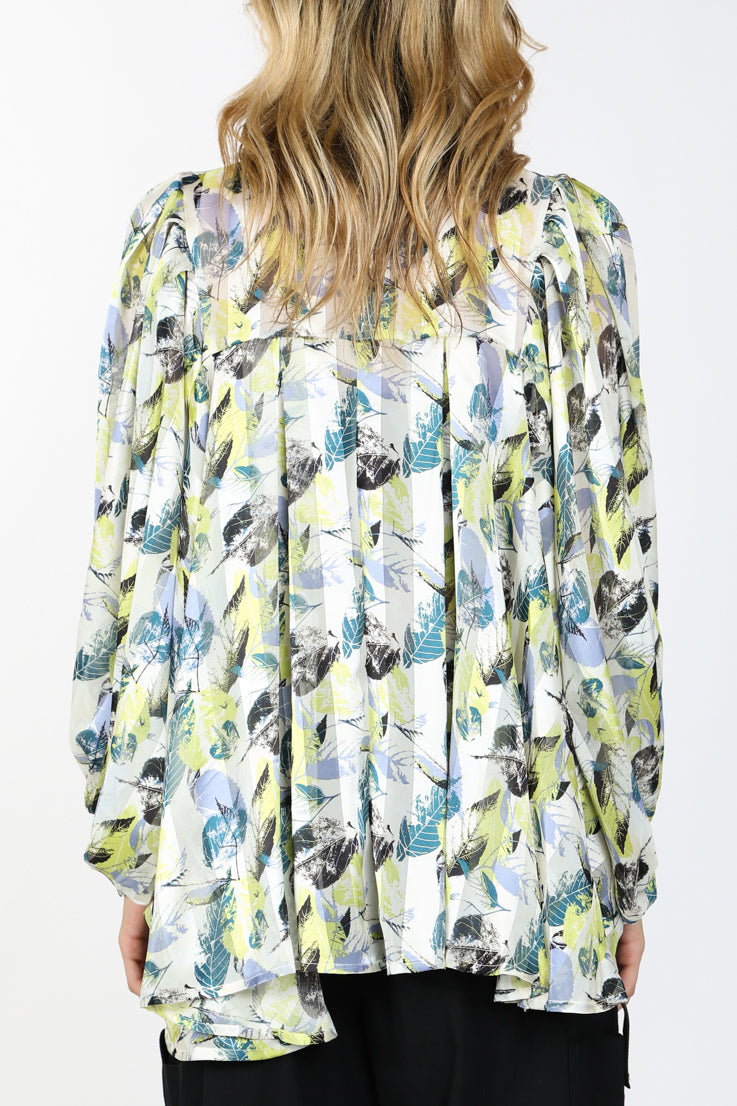 Isabella Bow Tie Wide Sleeve Blouse - Shop Beulah Style