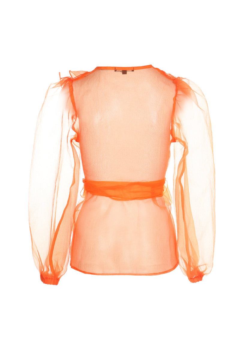 Organza Ruffle Blouse - Shop Beulah Style