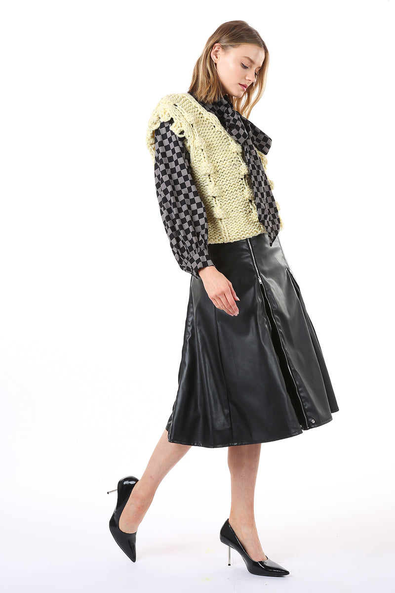 Low Gauge V Neck Knit  sweater wool vest - Shop Beulah Style