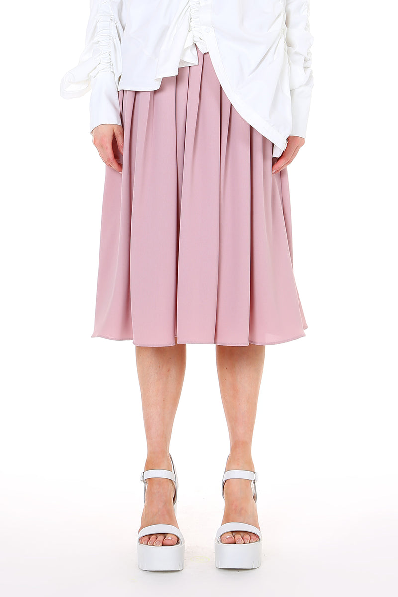 Pleated Midi Flare Skirt - Shop Beulah Style