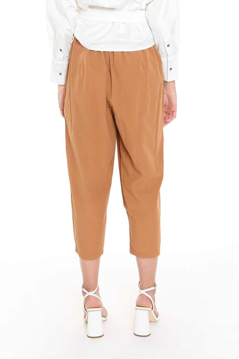 Baggy Tapered Cropped Pants - Shop Beulah Style