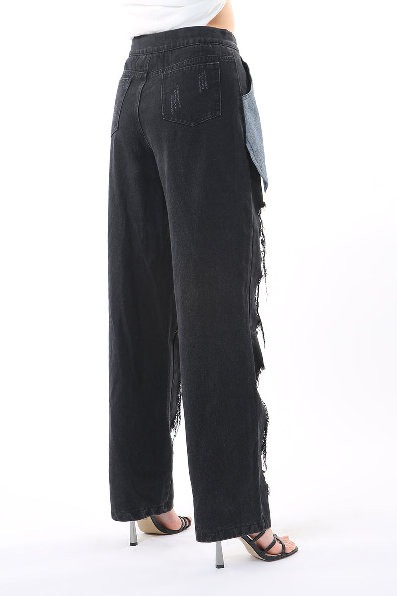 Exposed and Contrasted Pocket Pants - Shop Beulah Style