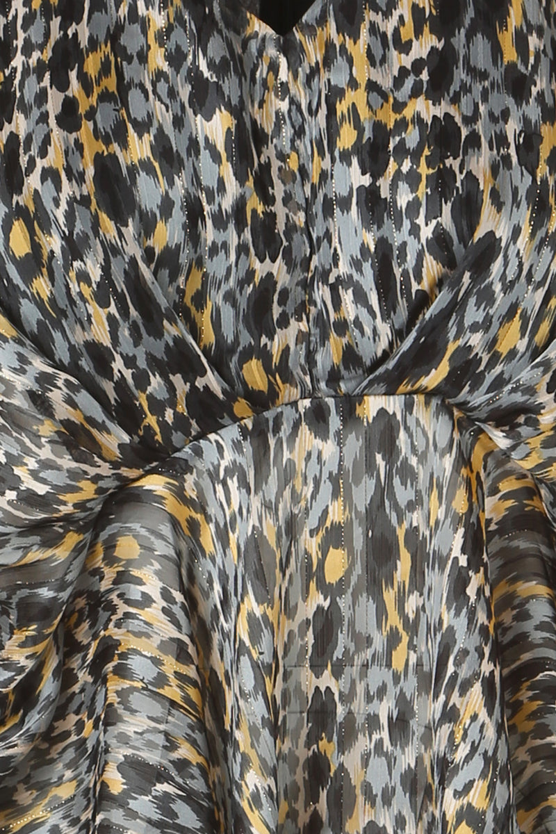 Kimono Sleeve Animal Print Top - Shop Beulah Style