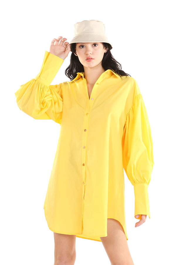 Billow sleeve shirt dress - Shop Beulah Style