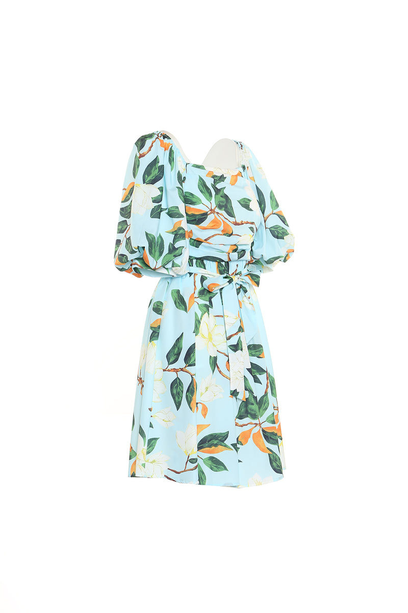 Floral printed square neck line dress - Shop Beulah Style