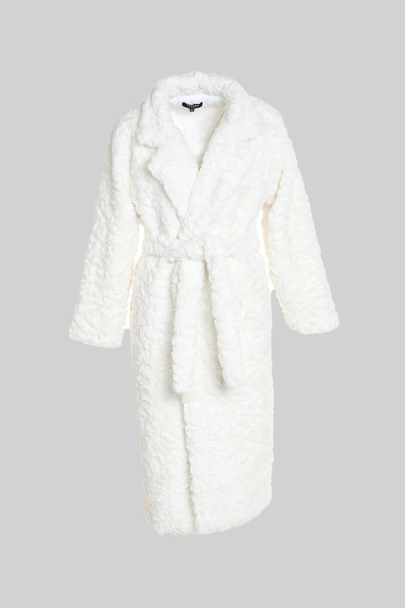 Fur Robe Long Coat