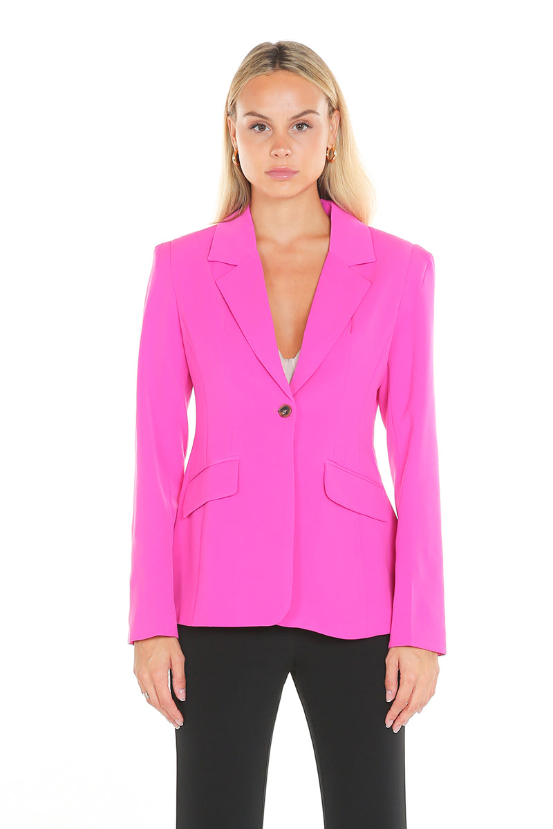 Vivid color tailored jacket - Shop Beulah Style