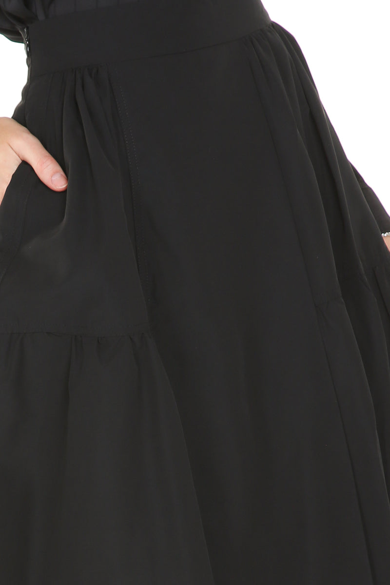 Casual Pleated High Waisted A Line Midi Skirts<br> - Shop Beulah Style