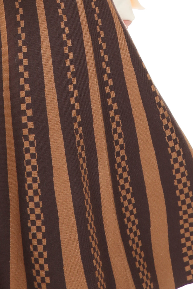Striped Knit Midi Skirt - Shop Beulah Style
