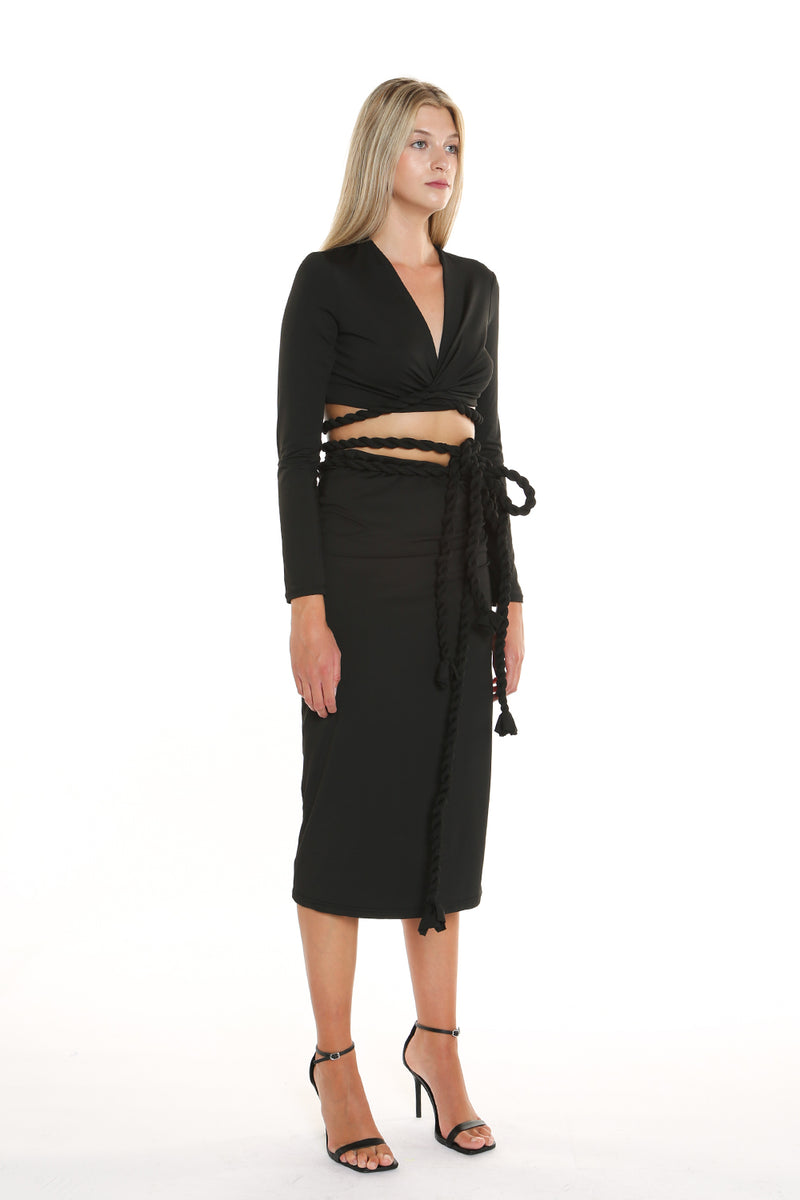 Rope detail Soft touch  two piece sets - Shop Beulah Style