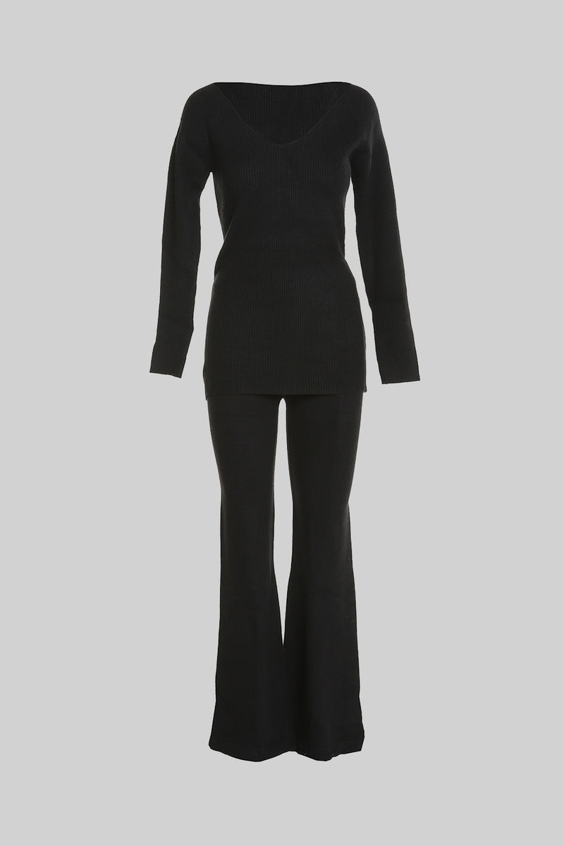 Cashmere blended Knit Two piece sets