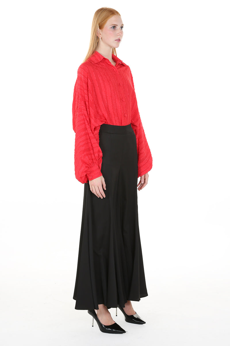 High Waist Flared Wide Pants - Shop Beulah Style