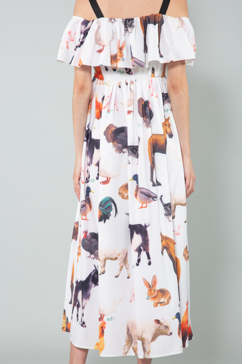 Graphic Animal Print Maxi Dress - Shop Beulah Style