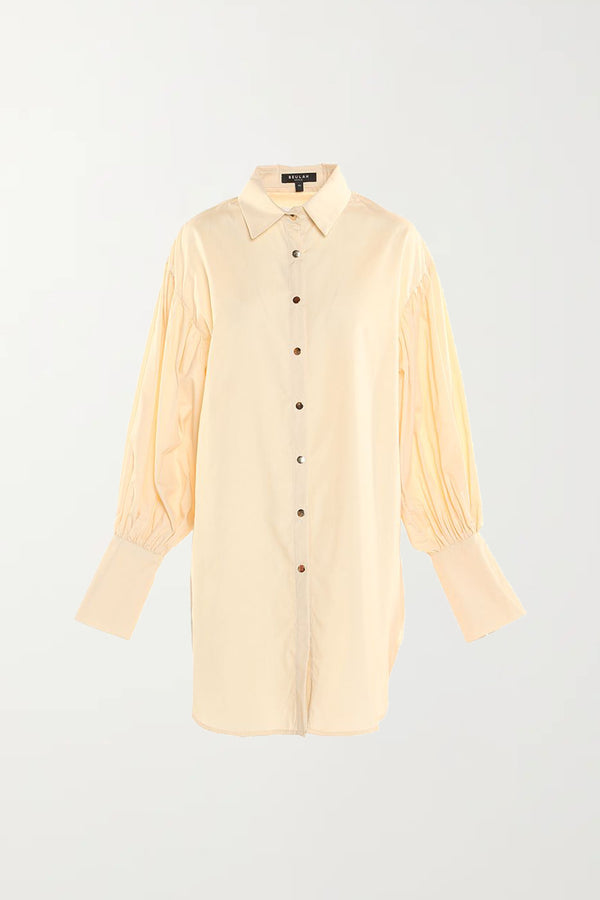 Billow Sleeve Shirt Dress - Shop Beulah Style